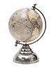 Casa Decor Ashy Brown Silver Stand Globe