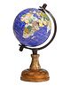 Casa Decor Blue Ocean Wooden Stand Globe