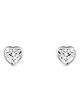Silver Chest 925 Silver Earring for Women with Mother of Pearl Pure Silver Ear Studs with Heart Design Color :Silver