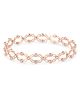 Silver Chest 925 Silver Bracelet-Ring for Women Adjustable Silver Ring Cum Bangle Purity Silver Stamp and Certificate Design-AAA+ Zircon Studded ,Colour Rose Gold.