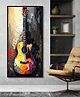999Store Guitar With Abstract Effect Background Art Modern Canvas Long Big Painting