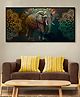 999Store Multi Color Elephant With Mandela Art Long Big Canvas Wall Painting