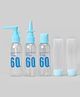 Skin Care Travel Bottle Set Pack of 5 - Blue
