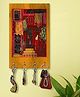 999Store Stylish Wood Wall Mount Decorative Key Holder - Red