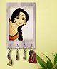 999Store Stylish Wood Wall Mount Decorative Key Holder - Lady Face