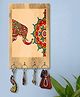 999Store Stylish Wood Wall Mount Decorative Key Holder - Decorative Elephant