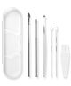 Adore TOMAHAWK! 6pc Stainless steel Ear wax cleaning Kit with Storage Case- Pack of 2 Sets