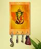 999Store Stylish Wood Wall Mount Decorative Key Holder - Ganesha