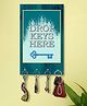 999Store Stylish Wood Wall Mount Decorative Key Holder - Drop Keys Here