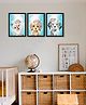 999Store Modern Art Kids Painting For Wall Decor - Different Face Of Dog