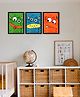 999Store Modern Art Kids Painting For Wall Decor - Monster Three Different Face