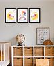 999Store Modern Art Kids Painting For Wall Decor - Unicorn Rainbow and Sleep In Half Moon
