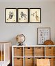 999Store Modern Art Kids Painting For Wall Decor - Elephant Playing Hockey Zebra Playing Football and Giraffe Playing Wall Ball