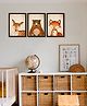 999Store Modern Art Kids Painting For Wall Decor - Deer, Bear and Fox Cartoon Animals