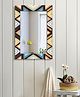 999Store ZigZag Pattren Abstruck Wall Mirror