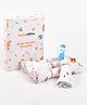 Moms Home Organic Cotton  Baby Muslin Swaddle  - Pack of 4 - Multicolor