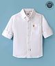 US Polo Assn Knit Full Sleeves Shirt With Logo Embroidery - White