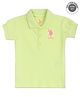 US Polo Assn Knit Half Sleeves T-Shirt Logo Print - Green
