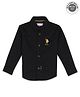 US Polo Assn Knit Full Sleeves Shirt With Logo Embroidery - Black