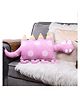 Stitchnest Dinosaur Pink Color Shaped Cushion for Home Décor