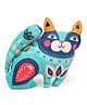 Stitchnest Bobtail Cat Shaped Cushion for Home Décor