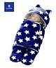 Luvlittle Baby 3-in-1 Fleece Hooded Baby Blanket Wrapper - Navy Blue