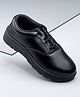 Pine Kids Laced Up  School Shoes  - Black