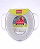 Babyhug Pro Soft Cushioned Baby Potty Seat with Handle Dot  Print- Light Grey