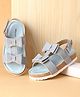 Babyoye Sandals with Velcro Closure - Blue