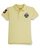 GINI & JONY Half Sleeves Football Patch Detailed Tee - Yellow