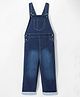 Mark & Mia Cotton Lycra Knit Sleeveless  Full Length Denim Dungaree with Pocket Detailing - Blue