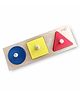 WoodBee Toys Montessori Shapes Puzzle - Multi Colour