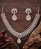 THE PARI Snake Shape American Diamond Necklace Set