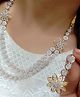The Pari Double Layer Ad Necklace Set- Golden