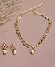 The Pari Classy Designer Etnnic Jewellery Set- Golden