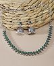 The Pari Classy Designer Etnnic Jewellery Set- Green