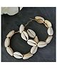 The Pari Sea Shell Hoop Earrings -White
