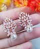 The Pari Stylish Designer Earrings- Rose Golden