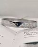 The Pari Stainless Steel Designer Silver Kada Bracelet- Golden