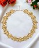 The Pari Designer Flower Choker Necklace- Golden