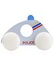 BRAIN FACTORY Wooden Emergency Vehicle Toys - Police car for Kids Community Helpers - Multi Colour
