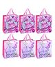 FunBlast Paper Carry Bags for Gifting  Pack of 6 (Pink)