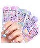 FunBlast Cute Nail Stickers for Nail Art  Pack of 4 Sheets