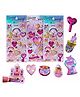 FunBlast Cute Kawaii Glitter Stickers Set  Pack of 3 Sheets Multicolor