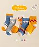 SYGA 5 Pairs Socks Baby Autumn And Winter Cotton Socks, Baby Mid-Calf Socks 2-5 Year baby