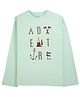 My Milestones Full Sleeves Placement Adventure Graphic Printed Tee - Light Green