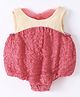 Kookie Kids Sleeveless Onesie with Bow Appplique - Pink