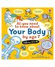 Usborne All You Need to Know about Your Body by Age 7 - English