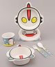 Snowman Shaped Feeding Set of 5 -Multicolor