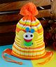 Passion Petals Animal Design Boys Girls F Winter Warm Cap for Newborn to 18Months With Diameter 11cm- Orange
